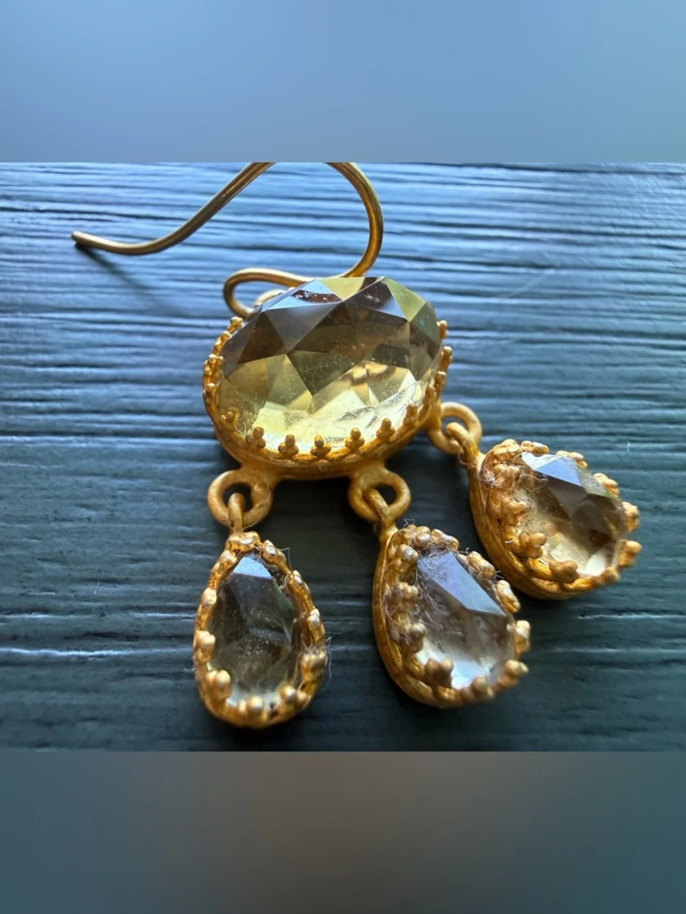 Gold Tone Fashion Earrings from India